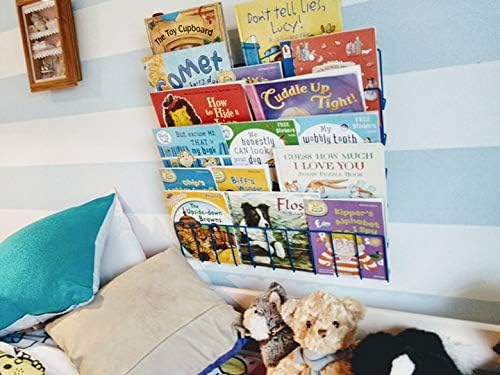 Childrens Wall Bookrack- Square BLUE