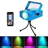AKDSteel Strobe Light 7 Color Water Ripples Projector Ocean Wave Lamp Auto Flash Sound Activated LED Disco Dj Stage Lights with Remote Controller for Bar Party KTV Home Clubs Wedding
