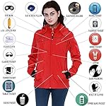 BOMBAX-Women-10-Pocket-Travel-Jacket-Hoodie-Slim-Fit-Flight-Bomber-Coat-Pillow