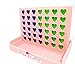 New Connect 4 in Row Game Heart Shape Family Board Game (Pink Board Color) Pocket size 5.2