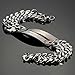Flongo Men's Womens 2PCS Keep me in Your Heart Couples Stainless Steel Matching Identification Love Valentine Engagement Promise Gift Link Bracelet, Christmas Wedding Keep Me in Your Heart Bracelet
