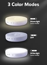 Homelist Motion Sensor Lights Indoor 8 Pack Wireless LED Rechargeable Magnetic view 4