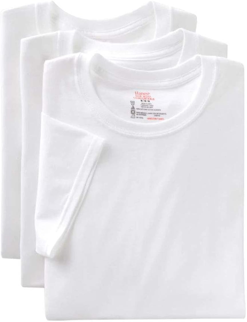 Hanes Ultimate Men's 3-Pack FreshIQ Crew Neck Tee: Clothing