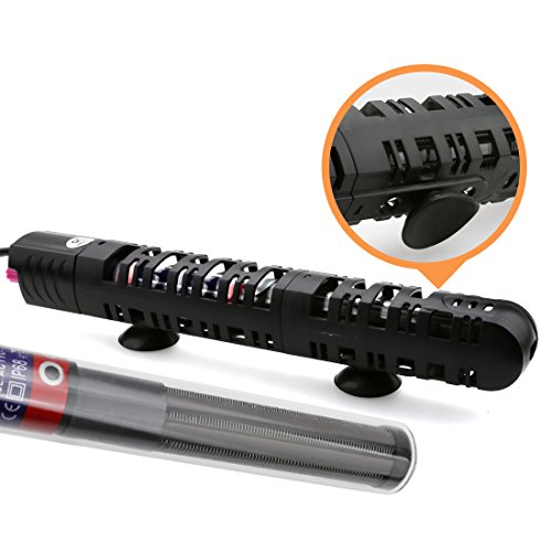 A-SZCXTOP HL-288 500 W Aquarium Heater with Suction Cup, Explosion-proof Submersible Heater, Adjustable Temperature Fish Tank Water Heater, Up to 125 Gallon Aquarium Tank (500W-Up to 125 Gallon)