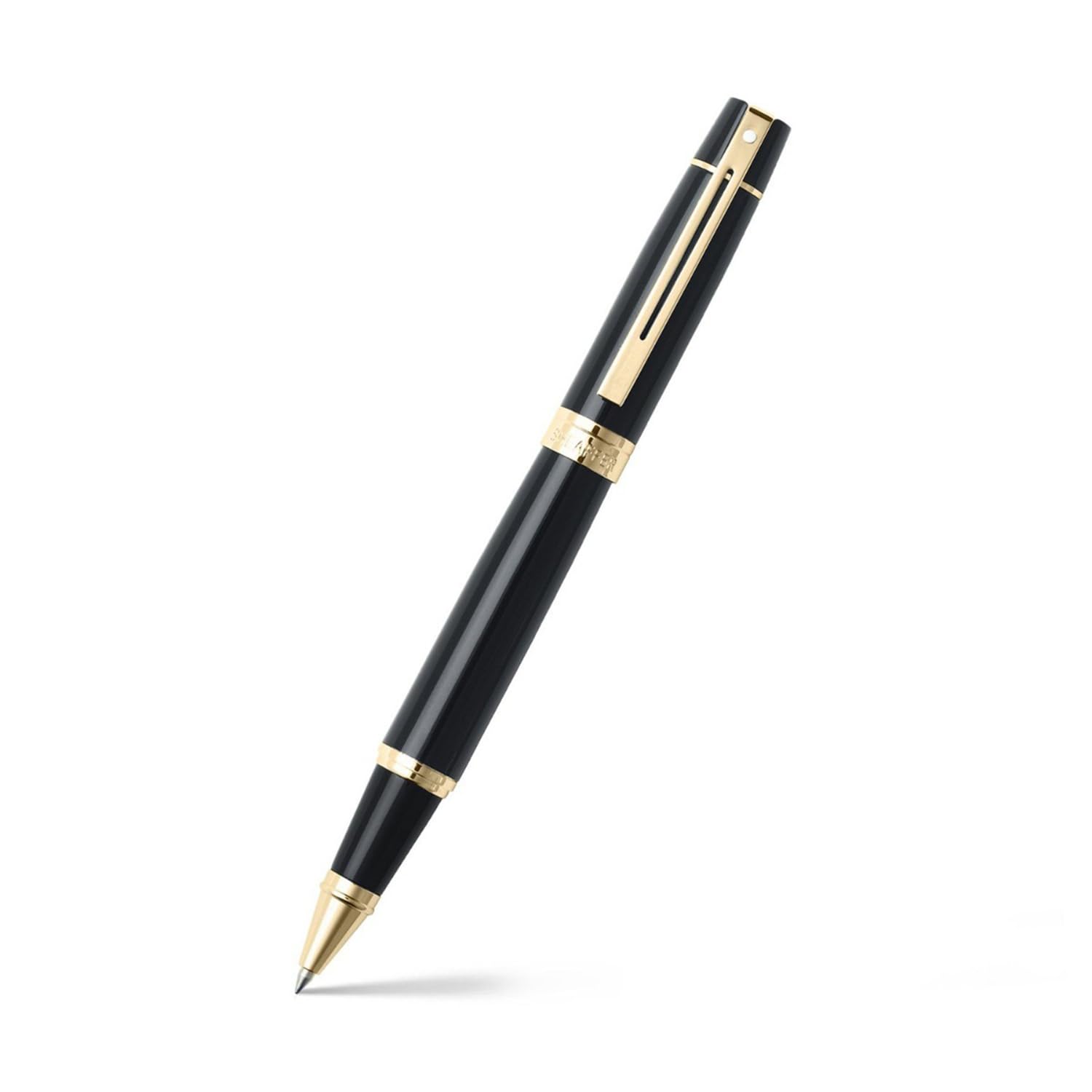 Sheaffer 300 - Refillable Ballpoint Pen, Glossy Black/Gold Tone Trim