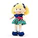 Linzy Charlie Rag Doll with Colored Top and Green Skirt/Polka Dots, Blue 16