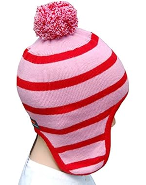 Baby Toddler Winter Hats for Boys Girls – Ear flaps & Pom, 12-24 by Wee Dreamers