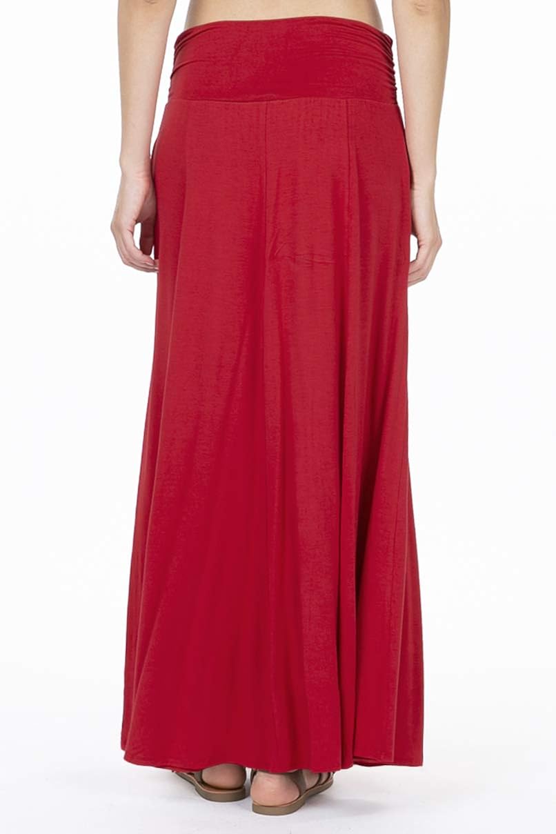 flared maxi skirt