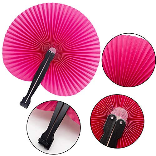 Algopix Similar Product 1 - Johouse 12PCS Paper Fans Round Shaped