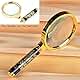 Magnifying Glass 6X Magnification Magnifier Handheld Magnifier for Science, Reading Book, Inspection. (6X Handheld Magnifier)