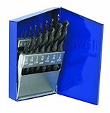 Irwin 63537 Heavy Duty 15 Piece 1/16-Inch to 1/2-Inch Black Oxide Twist Drill Bit Assortment with Metal Index
