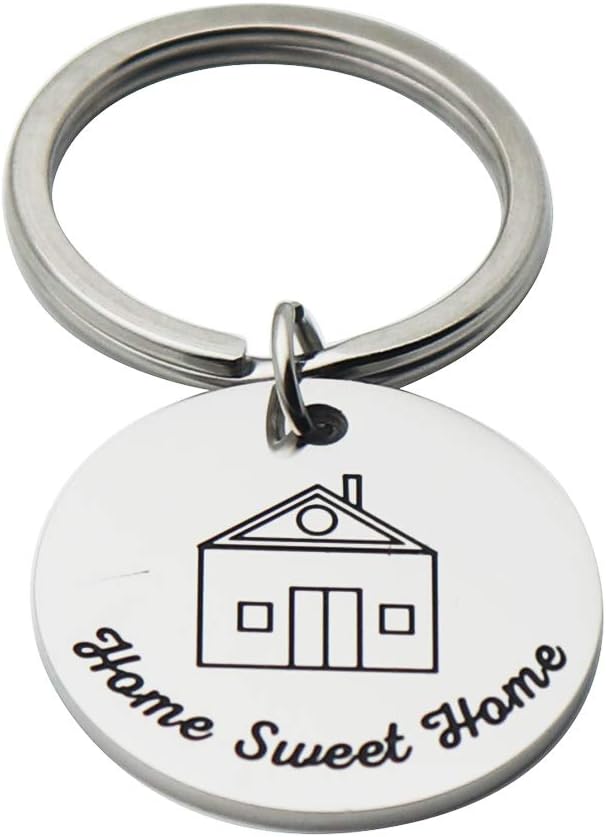 Ikunne New Home New Adventures Keychain First Home Gift Housewarming Gift Realtor Closing Gifts 2019 for New Homeowner
