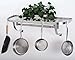 Concept Housewares Large Wall Mounted Stainless Steel Kitchen Rack