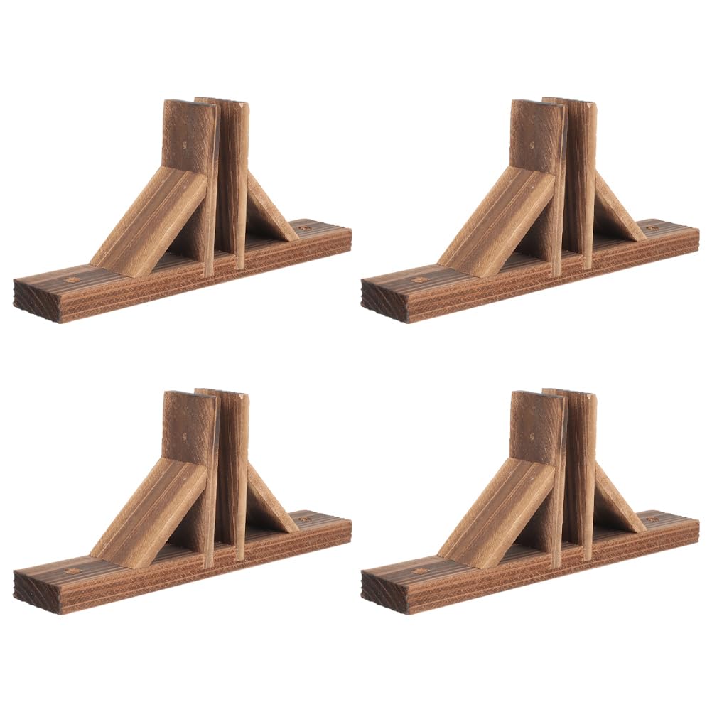 BESPORTBLE 4pcs Freestanding Pet Gate Wood Support Feet Triangle Support Feet for Wide Foldable Pet Gate Safety Fence Feet for Wooden Dog Gate