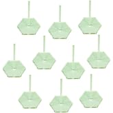 LITKO 38mm Hex Flight Stands | Compatible with 1.5-Inch Hex Grids | Clear | 38mm (1.5-inch) hex base | Pack of 10 | 2.5-inch pegs | Fills a 1.5-inch hex | Glue assembly recommended
