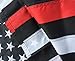 Thin Blue Line and Thin Red Line Flag - 3x5 ft with Embroidered Stars and Sewn Stripes, Long Lasting Nylon, UV Protection Perfect for Outdoors