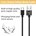 Basse Type USB C Cable, 4 Pack [3FT 6FT 6FT 10FT] Nylon Braided Type Lightning Cable, USB C Charging and Syncing USB Charge Cord for USB C Smartphones Tablets Laptops and More USB C Devices