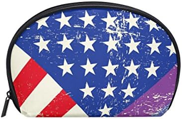 LORIVIES USA And Gay Grunge Flag Cosmetic Pouch Clutch Makeup Bag Travel Organizer Case Toiletry Pouch for Women