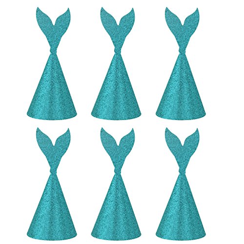 Green glitter paper happy birthday party cone hats for kids adult…