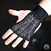 AMRAP Gear Ultimate Cross Training Gloves Gym Workout Hand Protectors, Weightlifting WOD Wraps for Men & Women, Stylish & Comfortable Exercise Wrist Guards (Black, Medium)