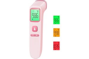 GOODBABY Non-Contact Thermometer for Kids and Adults, Digital Health Care Thermometer with 3-Color-Coded Screen, 1 Second Result, Accurate & Easy to use