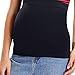 Gratlin Women's Maternity Seamless Pregnancy Belly Band with Pants Extenders Black Large