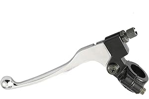 CNCMOTOK 22mm Aluminum Alloy Chrome Plating Left Clutch Brake Lever Compatible with Coleman CT200U Trail 200 Mini Bike 196cc 98cc Bike Parts