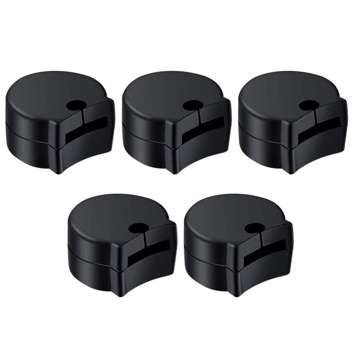 KOMUNJ Clarinet Accessories Set of 5 Thumb Rest Cushion Protectors Black Rubber