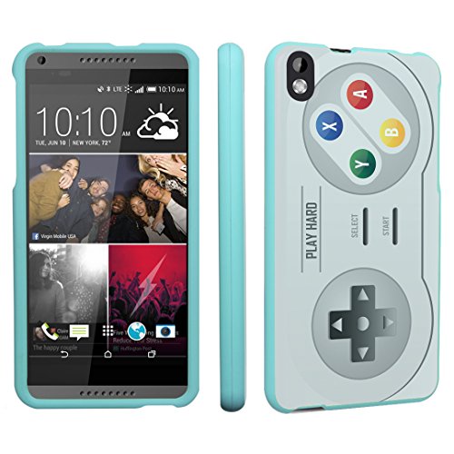 HTC Desire 816 Case, DuroCase Hard Case Mint for HTC Desire 816 Virgin Mobile (Released in 2014) - (Video Game Controller)