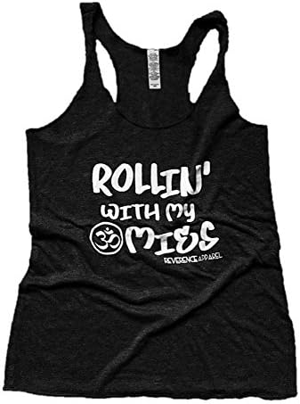 Reverence Apparel Rollin with My Omies Women's Funny Graphic Yoga Gym Tank