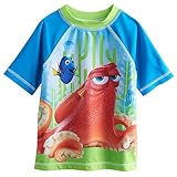 Disney Pixar's Finding Dory Toddler's Boy's Swim Rash Guard with Hank Graphic