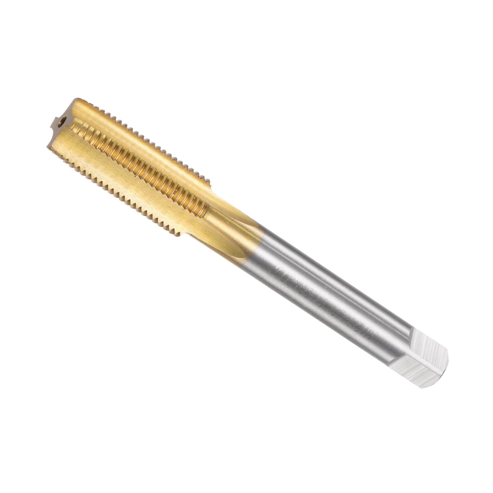 CoCud Straight Flute Taps, M12 x 1.25 Thread Size, Titanium Cobalt High Speed Steel Metric Left Hand Threading Tools - (Applications: for Aluminum Stainless Steel Bronze Plastics) — image 1
