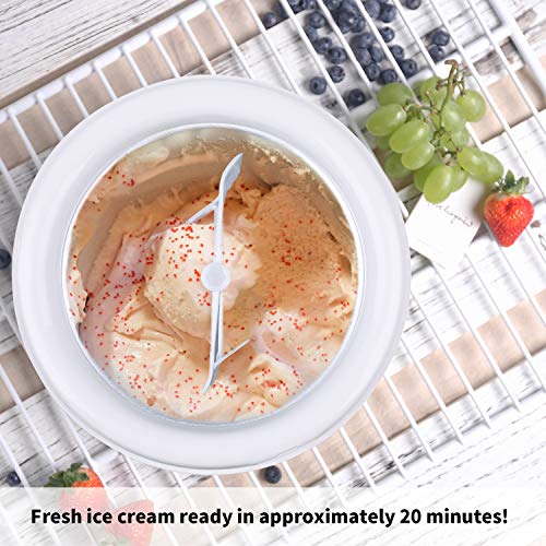 VPCOK Ice Cream Maker 1.5 Qt Electric Frozen Yogurt Sorbet Ice Cream