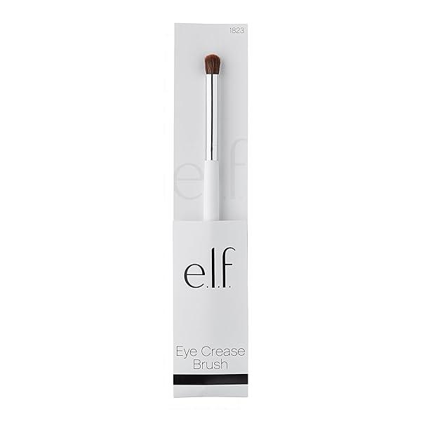 E.L.F. EYE CREASE BRUSH, DOMED BRISTLE BRUSH FOR CREATING BOLD EYE DEFINITION, BLENDS & CONTOURS, GREAT FOR SMUDGING SHADOW, VEGAN & CRUELTY-FREE