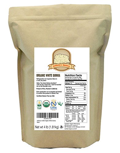 White Quinoa 4lbs Organic Anthonys