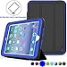 SEYMAC Stock for iPad Mini Case iPad Mini 1/2/ 3 Case, (Not for mini4), [Rugged Heavy Duty ] Hard PC and Soft TPU [Smart Cover ] Auto Sleep Wake with Leather Stand Feature for iPadMINI1/2/3 (Blue) primary