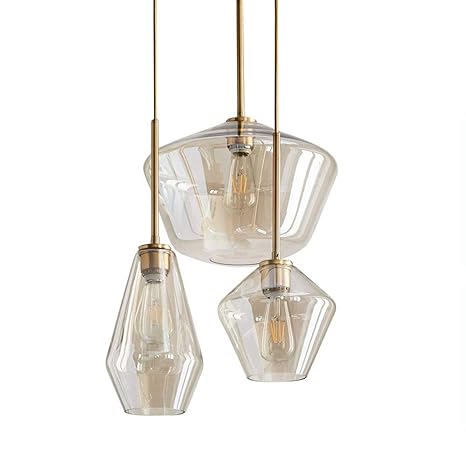 Triple pendant light fixture
