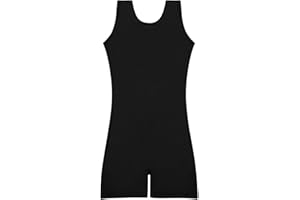 speerise High Stretch Gymnastics Leotards for Girls with Hair Scrunchie, Unitard Kids Short Tank Biketard Dance Costumes