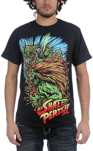 ALL SHALL PERISH Band Street Fighter T-Shirt M Blacks Apparel