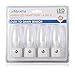Maxxima MLN-16 Amber LED Night Light Plug In With Auto Dusk to Dawn Sensor, 5 Lumens (Pack of 4)