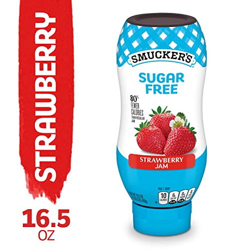 SMUCKER’S SUGAR FREE STRAWBERRY SQUEEZABLE JAM, 16.5 OUNCE