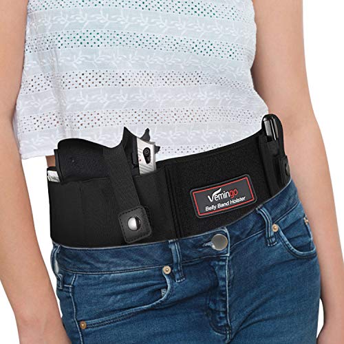 Vemingo Upgraded Belly Band Holster for Concealed Carry Right/Left Hand
