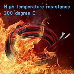 BNTECHGO 20 Gauge Silicone Wire 10 ft red and 10 ft