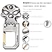 Hephis Durable Keychain with Handy Bottle Opener,Solid Key Management,Heavy Duty Car Key Chains for Men and Women(Wiredrawing Gun Black and Gold)