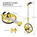 Neiko 01591A Collapsible 12-Inch Rolling Measuring Wheel with Kickstand and Cloth Carrying Bag | Mechanical Gear Counter Measurement 0 - 9,999 Ft.