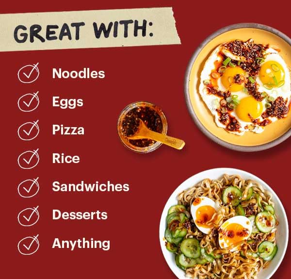 MOMOFUKU HOT HONEY CHILI CRUNCH BY DAVID CHANG 7.7 OZ, OIL WITH PREMIUM WILDFLOWER HONEY, GARLIC AND SHALLOTS, CHILI CRISP FOR COOKING, AS SAUCE OR TOPPING
