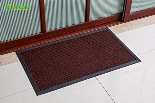 image for Mibao Low Profile Shoe Scraper Doormat Indoor Outdoor Floor Mat Entran