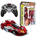 Radical Racers Wall-Climbing Car, Remote-Controlled with 360 Degrees Turn Functionality for Multi Directional Play As Seen On TV (Red)