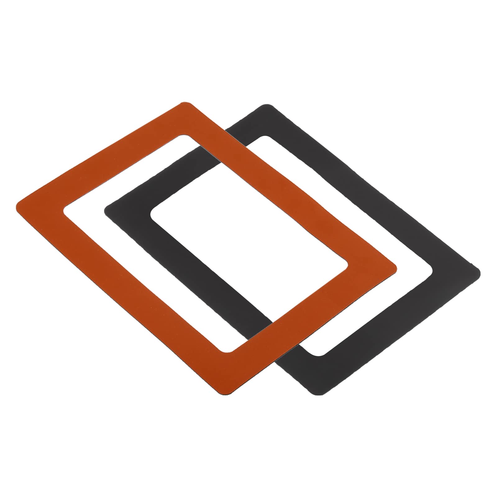 PATIKIL Magnetic Picture Frame, 4 Pack Magnetic Photo Frame Picture Holder Holds 5x7 Inch Photos for Refrigerator Metal Home Office, PVC Orange