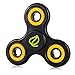 Exgreem NEW 2017 DIRT RESISTANT EDC Tri-Spinner Fidget Toy Smooth Surface Finish Ultra Durable 2-3 Min Spins Non-3D printed (two pack) ((White&Black)Yellow)